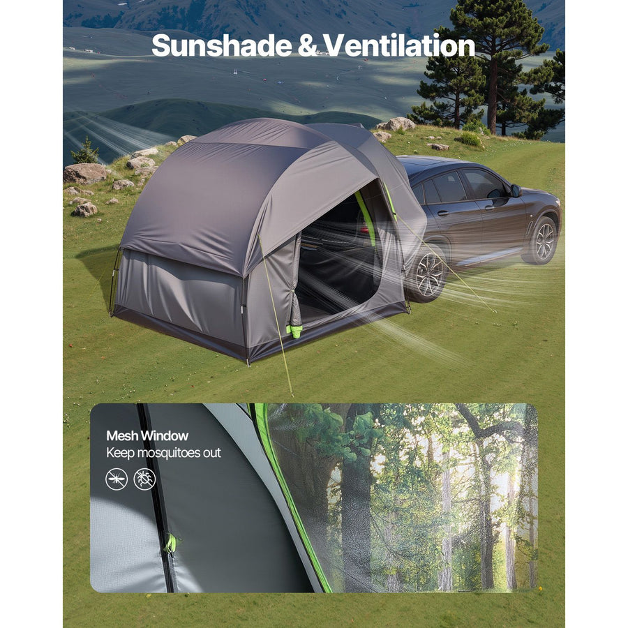SUV Tent for Camping, 8FT L x 8FT W, Waterproof PU2000mm Spacious Double Layer Design for 5-8 Person, SUV Camping Tent with Mesh Windows, Includes Rainfly & Storage Bag, for Outdoor Activities
