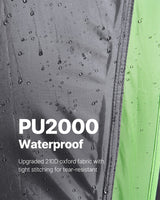 VEVOR Truck Tent 8.0-8.2ft Waterproof PU2000 Truck Bed Camping Tent 2-3 Person - 45-Degree Angle