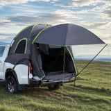 VEVOR Truck Tent 8.0-8.2ft Waterproof PU2000 Truck Bed Camping Tent 2-3 Person - Low Angle