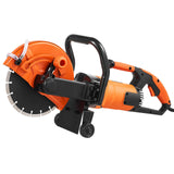 VEVOR Electric Concrete Saw, 9 in, 2000 W 15 A Motor Circular Saw Cutter with 3.5 in Cutting Depth, Wet/Dry Disk Saw Cutter Includes Water Line, Pump and Blade, for Stone, Brick - Extra Image