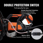 Electric Concrete Saw, 16 in, 2800 W 15 A Motor Circular Saw Cutter with Max. 6 in Adjustable Cutting Depth,, image 5