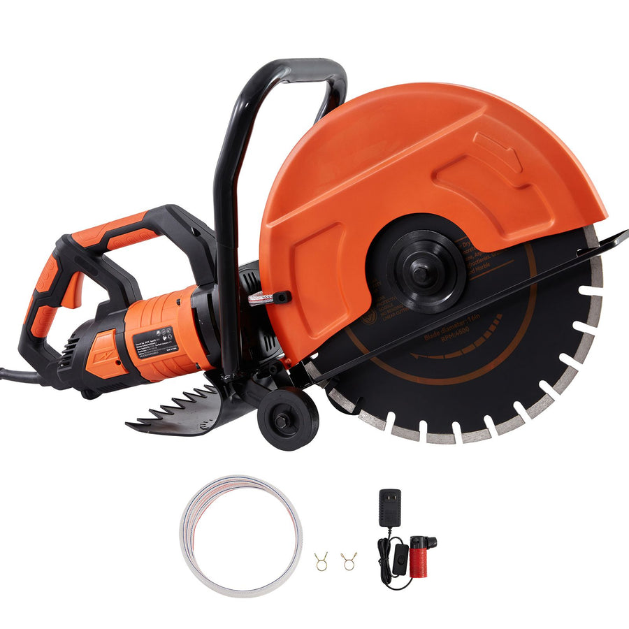 Electric Concrete Saw, 16 in, 2800 W 15 A Motor Circular Saw Cutter with Max. 6 in Adjustable Cutting Depth,, image 9