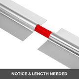 VEVOR PEX Heat Transfer Plates, 200 pcs Box Radiant Heat Transfer Plates, 2ft Aluminum PEX Heat Transfer Plates, 1.27 cm Heat Transfer Plates Designed for PEX Tubing - Rear View