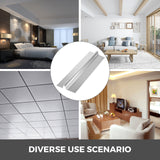 VEVOR PEX Heat Transfer Plates, 200 pcs Box Radiant Heat Transfer Plates, 2ft Aluminum PEX Heat Transfer Plates, 1.27 cm Heat Transfer Plates Designed for PEX Tubing - Close-Up Angle