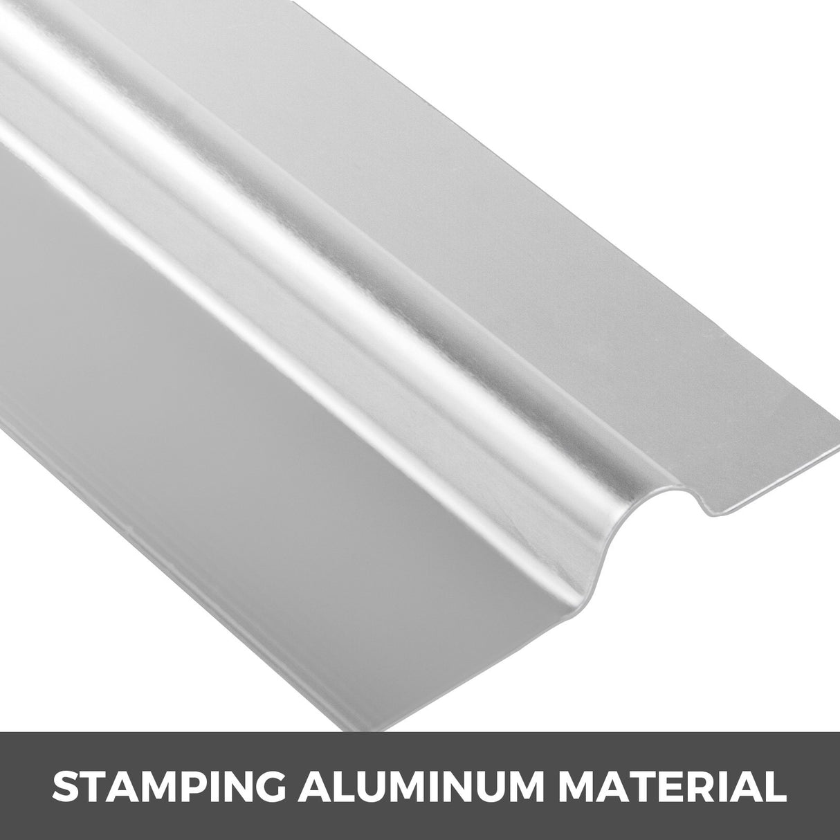 PEX Heat Transfer Plates, 200 pcs Box Radiant Heat Transfer Plates, 4 ft Aluminum PEX Heat Transfer Plates, 1.27 cm Heat Transfer Plates Designed for PEX Tubing