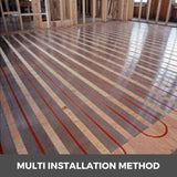 PEX Heat Transfer Plates, 200 pcs Box Radiant Heat Transfer Plates, 4 ft Aluminum PEX Heat Transfer Plates, 1.27 cm Heat Transfer Plates Designed for PEX Tubing