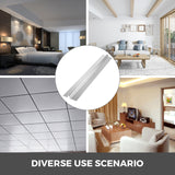 VEVOR PEX Heat Transfer Plates, 200 pcs Box Radiant Heat Transfer Plates, 4 ft Aluminum PEX Heat Transfer Plates, 1.27 cm Heat Transfer Plates Designed for PEX Tubing - Close-Up Angle