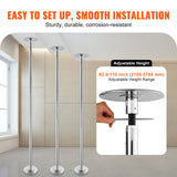 VEVOR Professional Dancing Pole, Spinning Static Dancing Pole Kit, Portable Removable Pole, 45mm Heavy-Duty Stainless Steel Pole, Height Adjustable