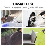 VEVOR 1/4'' High Pressure Washer Gun 4350PSI Power Wash Foam Spray w/ Nozzle