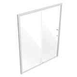 VEVOR Semi-frameless?Shower Door 57.7-59"?x 70"?SGCC Tempered Glass 1/4"?Chrome
