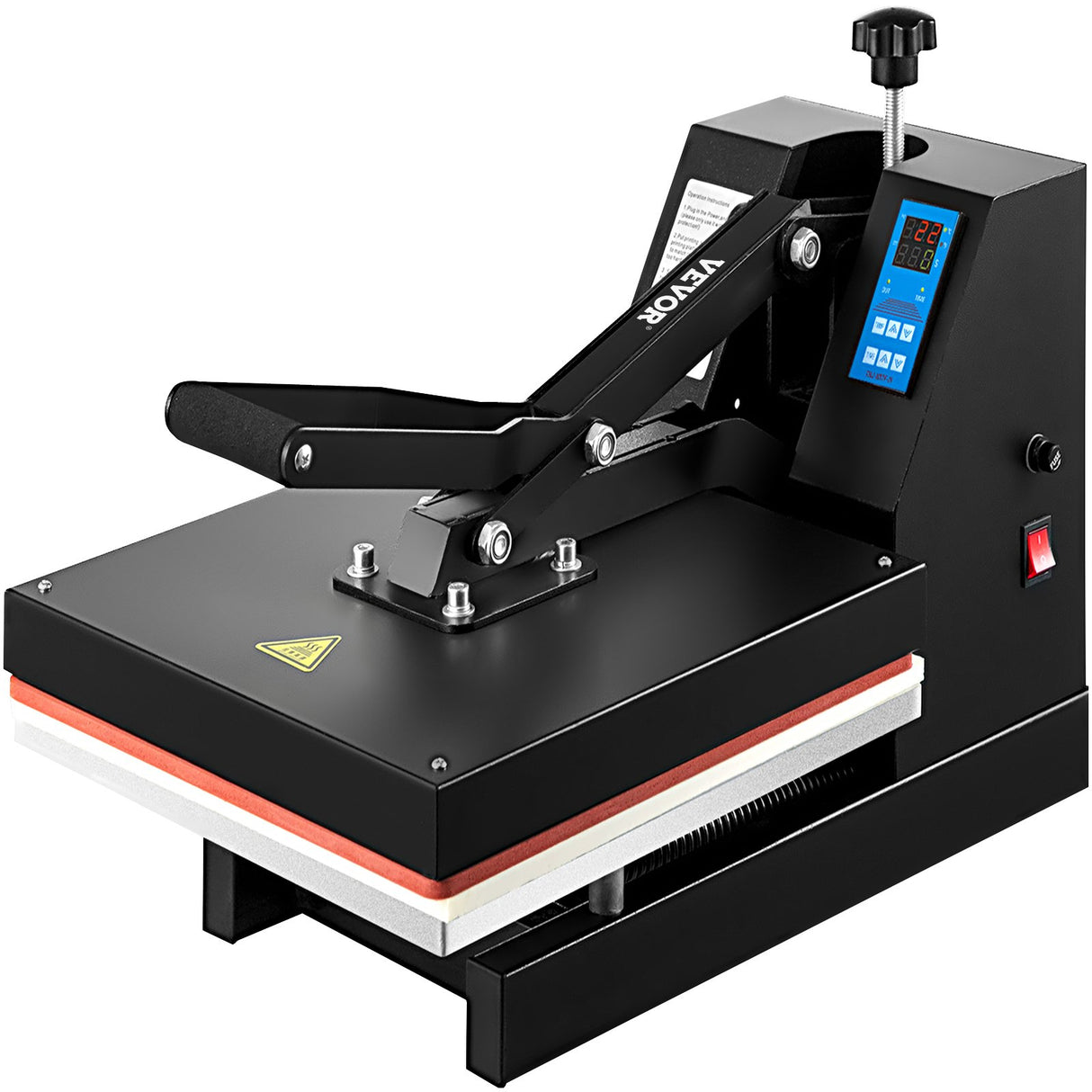 VEVOR Heat Press 15X15 Inch Heat Press Machine Industrial Quality Power T Shirt Heat Press Sublimation Machine Clamshell Heat Press Machine for T