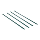 VEVOR Bottom Locking Privacy Slats, Single-Wall Vertical Bottom-Locking Slats for Chain-Link Fence, High-Density HDPE Chain Link Slats Ideally Fit 1.2 m High Fence for Garden Farm Sports Field(Green) - Extra Image