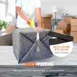 VEVOR Moving Blankets, 1829 x 1372 mm, 12 kg/dz Weight, 12 Pack, Professional Recycled Cotton Packing Blanket, Large Heavy Duty Shipping Mover Pads Perfect for Protecting Furniture, Floors, Appliances - 45-Degree Angle