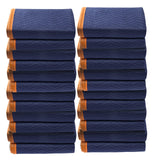 VEVOR Moving Blankets, 2032 x 1829 mm, 29.5 kg/dz, 12 Packs, Professional Non-Woven & Recycled Cotton Packing Blanket, Heavy Duty Mover Pads for