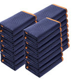 VEVOR Moving Blankets, 2032 x 1829 mm, 15.6 kg/dz, 12 Packs, Professional Non-Woven & Recycled Cotton Packing Blanket, Heavy Duty Mover Pads for