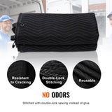 VEVOR Sound Dampening Blanket, 2438 x 2032 mm Extra Large Studio Grommeted Soundproof Blanket with Grommets, Light Blocker for Door Acoustic Noise Blocking Blanket Studio Sound Absorption Sheet, Black - Top-Down View