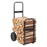 VEVOR Firewood Log Cart Wood Mover Hauler 250 lbs Capacity on PU Wheels Dolly - Extra Image
