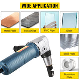 VEVOR Electric Nibbler 4 mm Heavy Duty Metal Sheet Cutter Stainless Steel 625W - Close-Up Angle