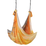 VEVOR Aerial Yoga Hammock & Swing, 5 m Length, Aerial Yoga Starter Kit with 100gsm Nylon Fabric, Full Rigging Hardware & Easy Set-up Guide, Antigravity Flying for All Levels Fitness Bodybuilding, Gold - Extra Image