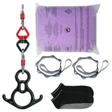 VEVOR Aerial Silk & Yoga Swing, 8 m Length, Aerial Yoga Hammock Kit with 100gsm Nylon Fabric, Full Rigging Hardware & Easy Set-up Guide, Antigravity Flying for All Levels Fitness Bodybuilding, Purple - Extra Image