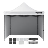 VEVOR Pop Up Canopy Tent Outdoor Gazebo Tent 10x10FT with Sidewalls & Bag White - Extra Image