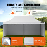 Pop Up Canopy Tent Outdoor Gazebo Tent 10x20FT with Sidewalls & Bag White