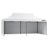 Pop Up Canopy Tent Outdoor Gazebo Tent 10x20FT with Sidewalls & Bag White