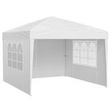 VEVOR Pop Up Canopy, 2.95 x 2.95 m Instant Canopy Portable Gazebo with 3 Sidewalls & 2 Ventilated Windows, Height Adjustable Pop-Up Outdoor Shelter Tent for Events, Patio, Backyard, Party, Parking - Extra Image