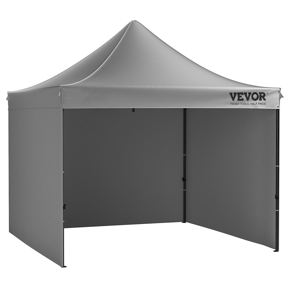 VEVOR  304.8 x 304.8 cm Pop up Canopy with Removable Sidewalls, Instant Canopies Portable Gazebo & Wheeled Bag, UV Resistant Waterproof, Enclosed Canopy Tent for Outdoor Events, Patio, Backyard, Party