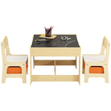 VEVOR Kids Table and Chair Set Wooden Activity Table with Storage Space & Boxes - Extra Image