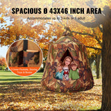 VEVOR Hanging Tree Tent, 330 LBS Capacity Hanging Tent Swing for Indoor and Outdoor Hammock Sensory Swing Chair w/LED Lights String, Inflatable Base, Ceiling Swing Pod Play Tent for Kids & Adults - Top-Down View