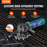 VEVOR 1100W Electric Rebar Cutter Cutting up to 3/2In 4-40mm - Front View