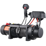 VEVOR Electric Winch, 4536 kg Load Capacity Nylon Rope Winch, IP67 8.9 mm x 25.9 m ATV Winch with Wireless Handheld Remote & Hawse Fairlead for Towing Jeep Off-Road SUV Truck Car Trailer Boat - Extra Image