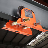 VEVOR Electric Hoist Manual Trolley, 0.5 Ton Load Capacity for PA200 PA250 PA300 PA400 PA500, Push Beam Trolley with Dual Wheels, 60 mm-120 mm Adjustable Beam Flange Width for Straight Curved I Beam - Low Angle