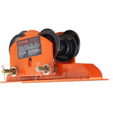 VEVOR Electric Hoist Manual Trolley, 0.5 Ton Load Capacity for PA200 PA250 PA300 PA400 PA500, Push Beam Trolley with Dual Wheels, 60 mm-120 mm Adjustable Beam Flange Width for Straight Curved I Beam - Extra Image