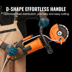 Electric Concrete Saw, 7 in Circular Saw Cutter, 2000 W High Power with Max. 2.5 in Cutting Depth, Wet/Dry Disk Saw Cutter Includes Water Line, Pump and Blade, for Stone, Brick