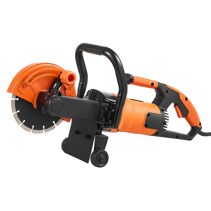 Electric Concrete Saw, 7 in Circular Saw Cutter, 2000 W High Power with Max. 2.5 in Cutting Depth, Wet/Dry Disk Saw Cutter Includes Water Line, Pump and Blade, for Stone, Brick