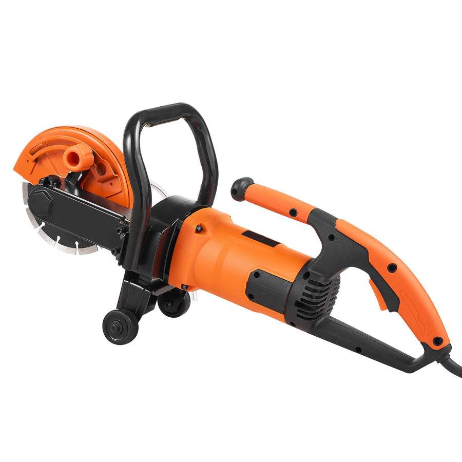 Electric Concrete Saw, 7 in Circular Saw Cutter, 2000 W High Power with Max. 2.5 in Cutting Depth, Wet/Dry Disk Saw Cutter Includes Water Line, Pump and Blade, for Stone, Brick