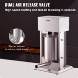 VEVOR Electric Sausage Stuffer 10L Variable Speed Sausage Maker Stainless Steel - Side View