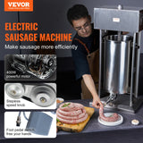 VEVOR Electric Sausage Stuffer 25 L Vertical Meat Stuffer 304 Stainless Steel - Front View