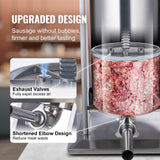 VEVOR Electric Sausage Stuffer 25 L Vertical Meat Stuffer 304 Stainless Steel - Side View