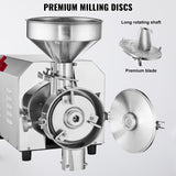 VEVOR Grain Grind Mill Grain Grinding Machine 2200W Food Processing Machinery - 45-Degree Angle
