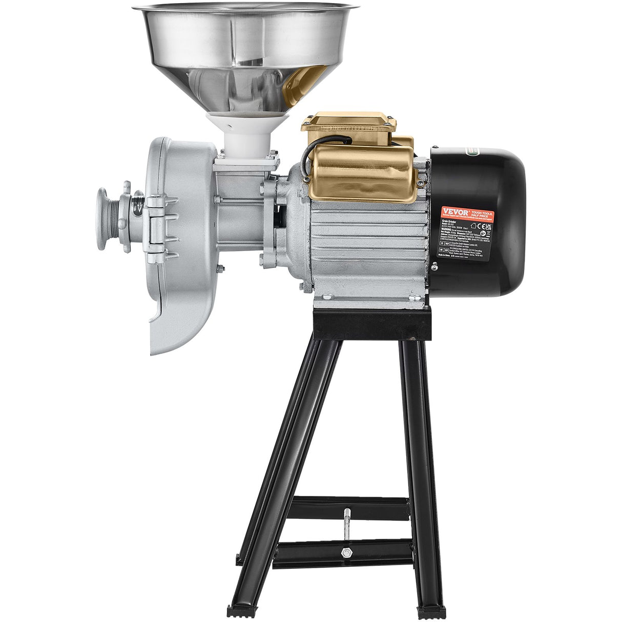 3000W Electric Grain Grinder Corn Wheat Flour Cereal Mill Wet & Dry
