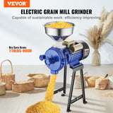 VEVOR 3000W Electric Grain Grinder Corn Wheat Flour Cereal Mill Dry Grinder - Front View