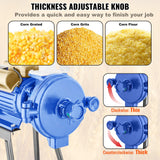VEVOR 3000W Electric Grain Grinder Corn Wheat Flour Cereal Mill Dry Grinder - 45-Degree Angle