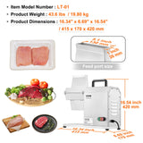 VEVOR Commercial Meat Tenderizer, Heavy Duty Stainless Steel Kitchen Tool with Handle, Meat Tong, and Cleaning Brush, 450W Electric Meat Tenderizer Machine for Beef, Turkey, Chicken, Pork, and Fish - Close-Up Angle