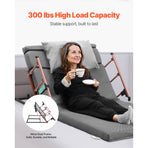 Electric Lifting Backrest 136 kg 4-68° Adjustable with Folable Guardrail, 1910 x 960 mm