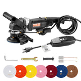 VEVOR Wet Stone Polisher 4-Inch 800W Electric Concrete Polisher 6 Speed 7 Pads - Extra Image