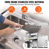 VEVOR Electric Oil Press Machine, 850W Stainless Steel Oil Extractor Machine, Adjustable Temperature, Hot Press Oil Expeller for Pressing Peanuts,