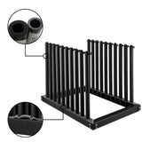 VEVOR Windshield Rack 9-Lite, Windshield Truck Rack Steel, Windshield Glass Rack 24-Inch Height, Windshield Rack for Truck with PVC Pad & Foam Padding, Glass Rack for Truck, for Glass Transportation - 45-Degree Angle